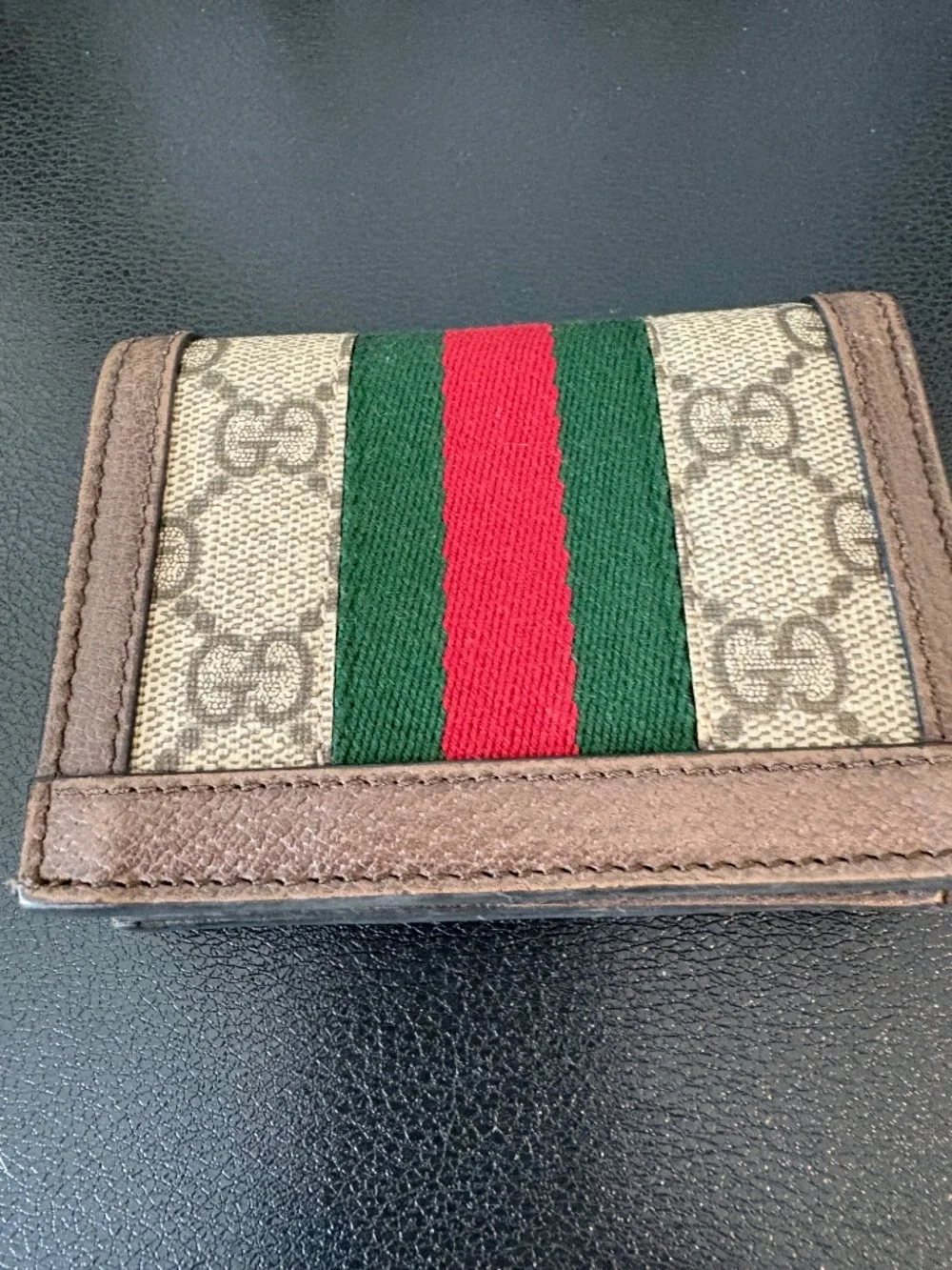 Gucci GG Canvas Compact Ophidia Wallet